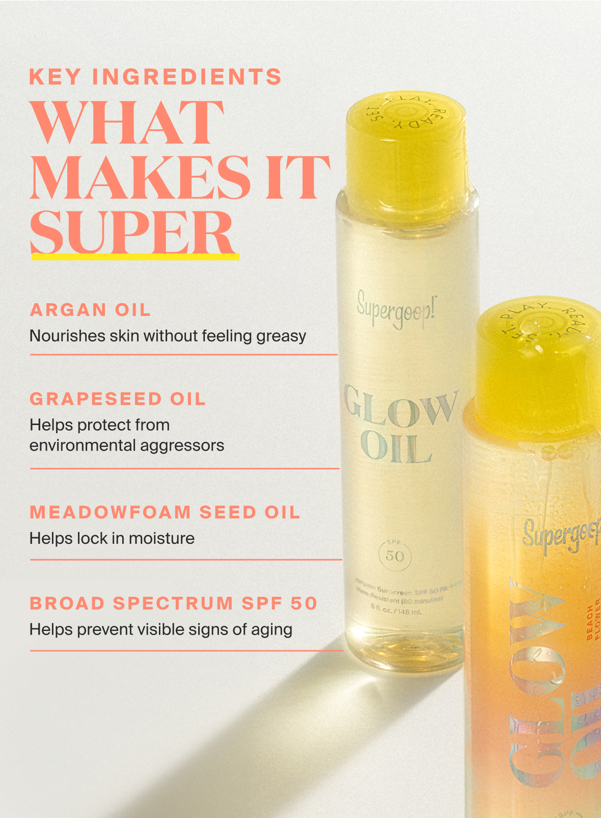 Glow Oil SPF 50 Body Oil 1 fl oz (GIFT)
